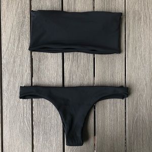 Shorewonders Simple Black Bikini Set